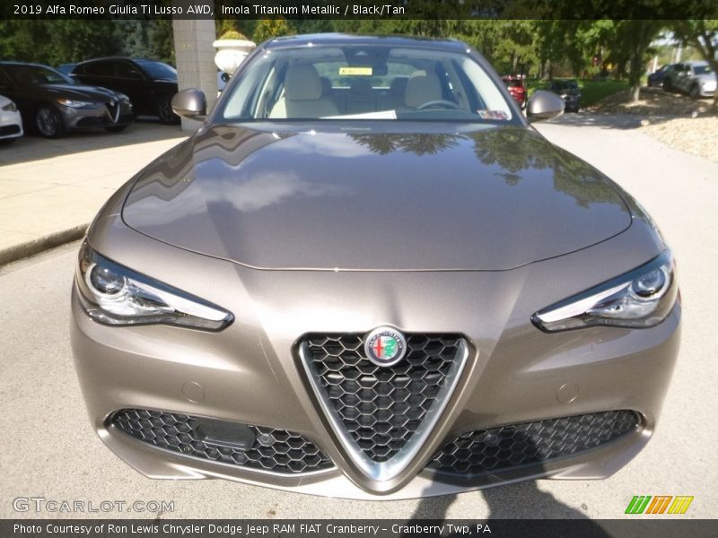 Imola Titanium Metallic / Black/Tan 2019 Alfa Romeo Giulia Ti Lusso AWD