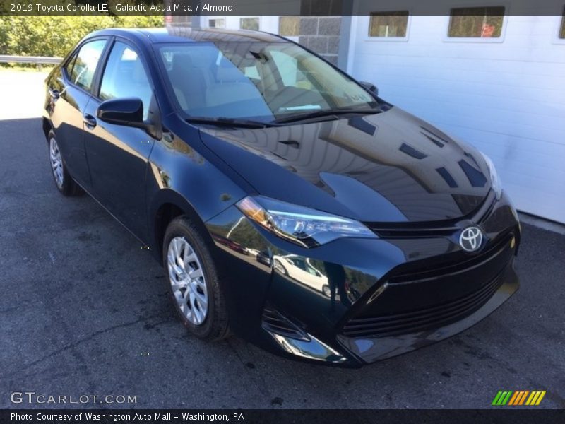 Galactic Aqua Mica / Almond 2019 Toyota Corolla LE