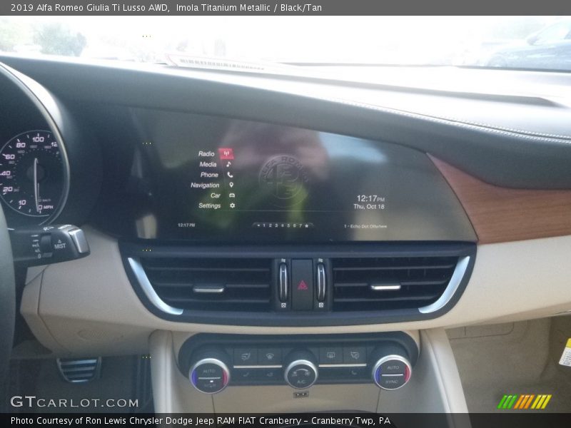 Imola Titanium Metallic / Black/Tan 2019 Alfa Romeo Giulia Ti Lusso AWD