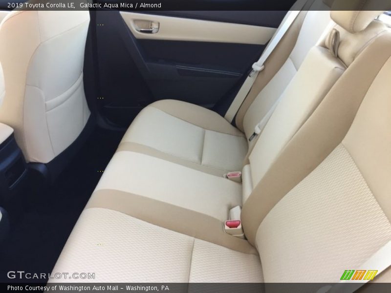 Rear Seat of 2019 Corolla LE