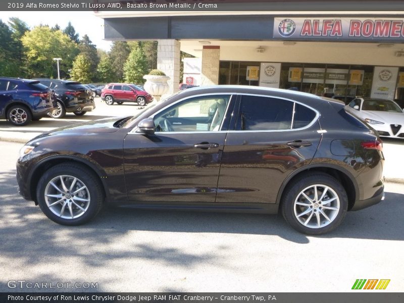 Basalto Brown Metallic / Crema 2019 Alfa Romeo Stelvio Ti Lusso AWD