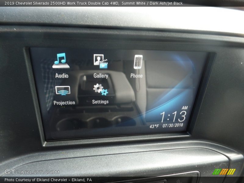 Summit White / Dark Ash/Jet Black 2019 Chevrolet Silverado 2500HD Work Truck Double Cab 4WD