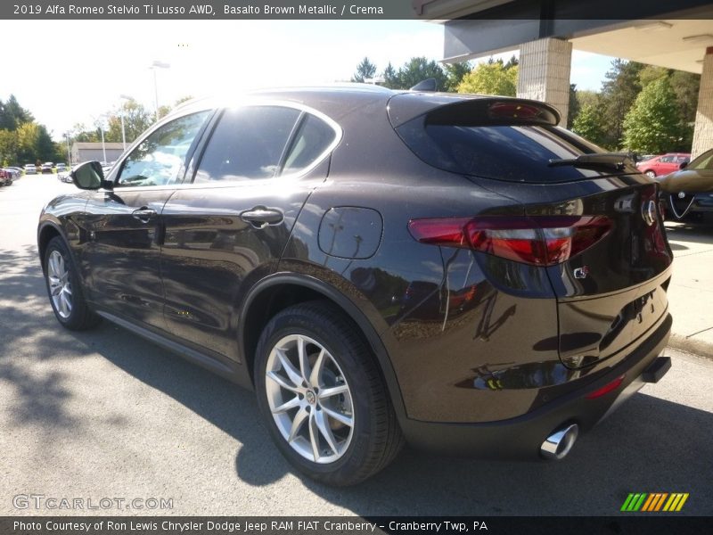 Basalto Brown Metallic / Crema 2019 Alfa Romeo Stelvio Ti Lusso AWD