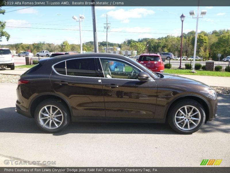 Basalto Brown Metallic / Crema 2019 Alfa Romeo Stelvio Ti Lusso AWD
