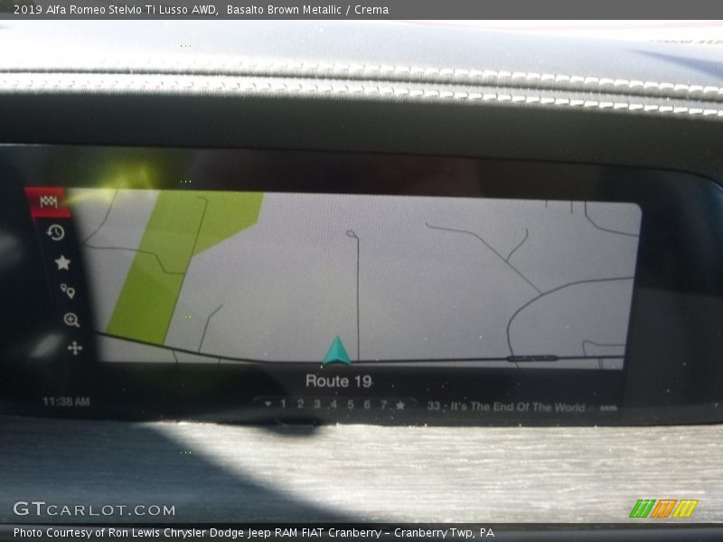 Navigation of 2019 Stelvio Ti Lusso AWD