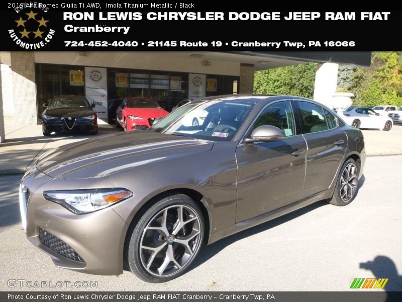 Imola Titanium Metallic / Black 2019 Alfa Romeo Giulia Ti AWD