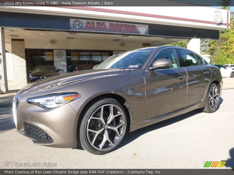 Imola Titanium Metallic / Black 2019 Alfa Romeo Giulia Ti AWD