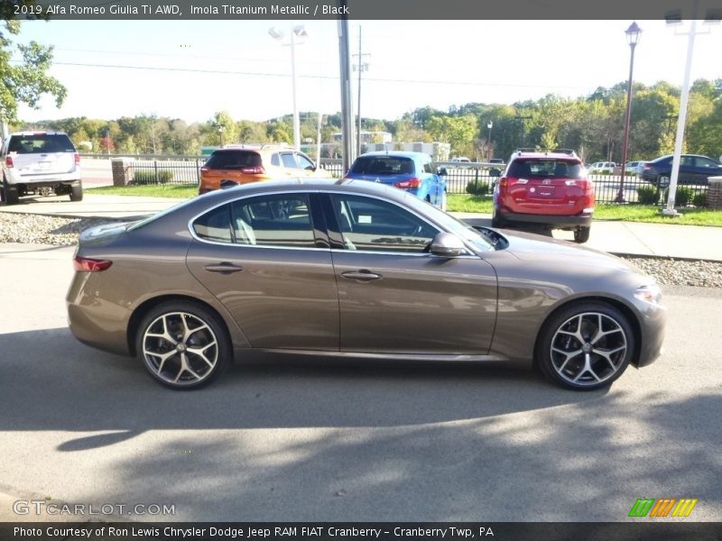 Imola Titanium Metallic / Black 2019 Alfa Romeo Giulia Ti AWD
