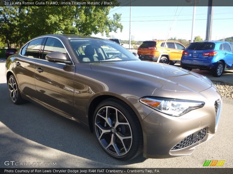 Imola Titanium Metallic / Black 2019 Alfa Romeo Giulia Ti AWD