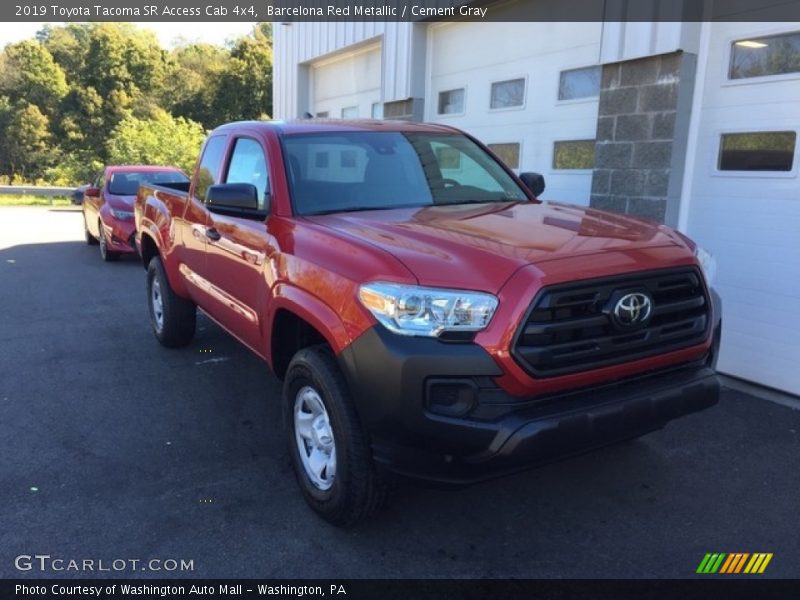 Barcelona Red Metallic / Cement Gray 2019 Toyota Tacoma SR Access Cab 4x4