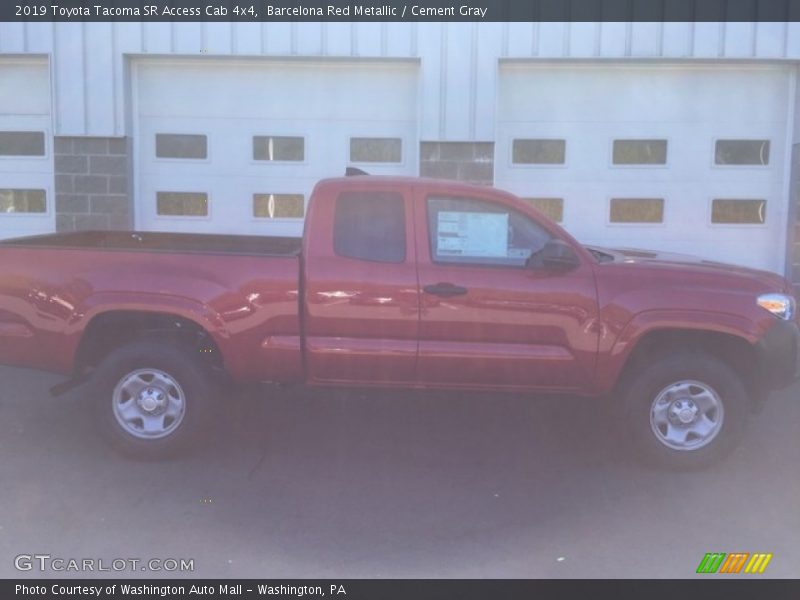 Barcelona Red Metallic / Cement Gray 2019 Toyota Tacoma SR Access Cab 4x4