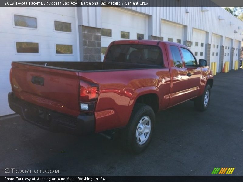 Barcelona Red Metallic / Cement Gray 2019 Toyota Tacoma SR Access Cab 4x4