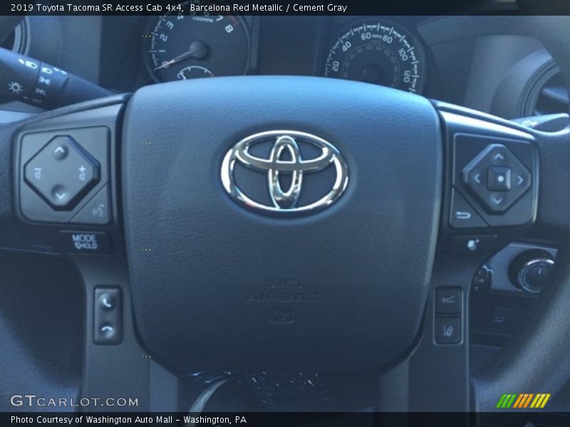 Barcelona Red Metallic / Cement Gray 2019 Toyota Tacoma SR Access Cab 4x4
