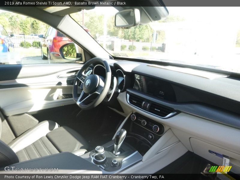 Basalto Brown Metallic / Black 2019 Alfa Romeo Stelvio Ti Sport AWD