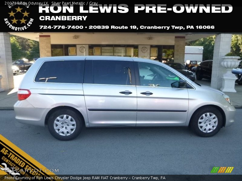 Silver Pearl Metallic / Gray 2007 Honda Odyssey LX