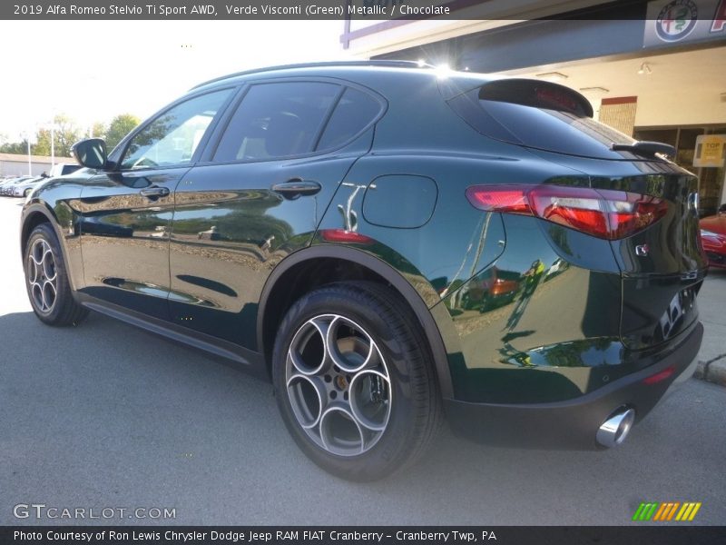 Verde Visconti (Green) Metallic / Chocolate 2019 Alfa Romeo Stelvio Ti Sport AWD