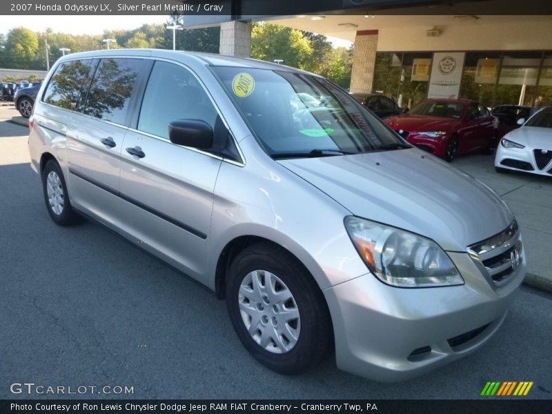 Silver Pearl Metallic / Gray 2007 Honda Odyssey LX