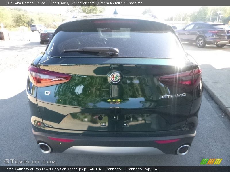 Verde Visconti (Green) Metallic / Chocolate 2019 Alfa Romeo Stelvio Ti Sport AWD