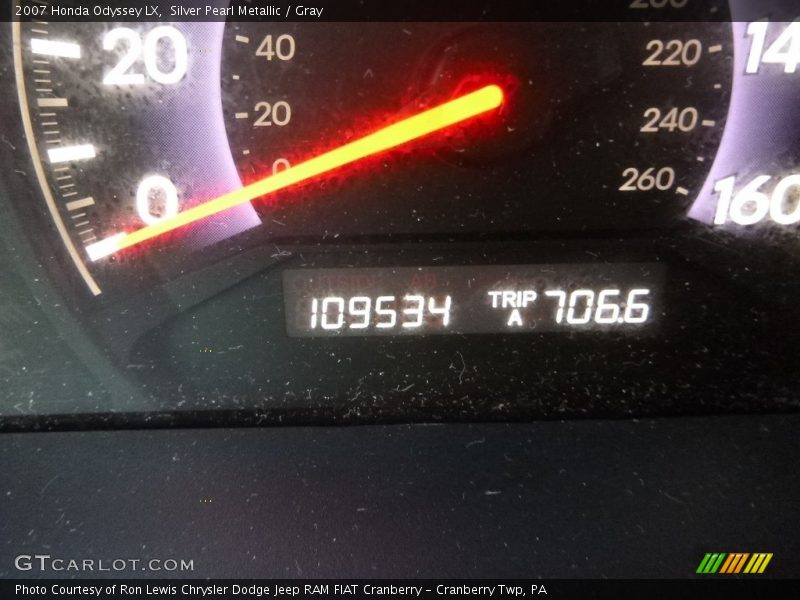 Silver Pearl Metallic / Gray 2007 Honda Odyssey LX