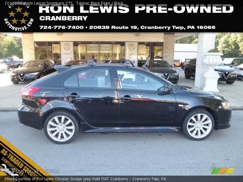 Tarmac Black Pearl / Black 2010 Mitsubishi Lancer Sportback GTS