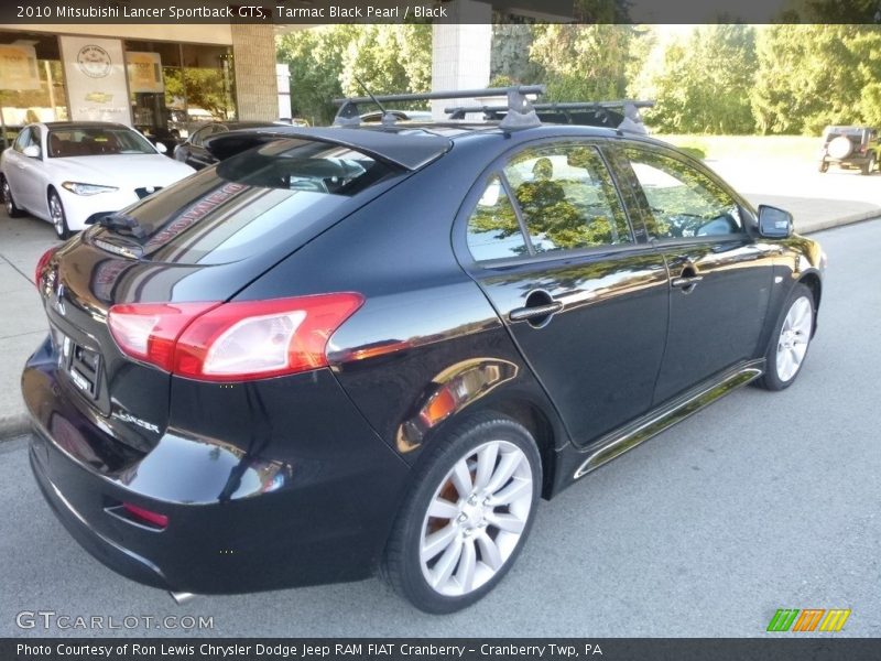 Tarmac Black Pearl / Black 2010 Mitsubishi Lancer Sportback GTS