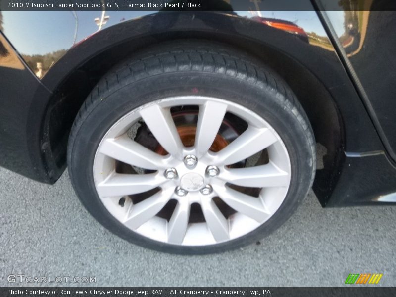 Tarmac Black Pearl / Black 2010 Mitsubishi Lancer Sportback GTS