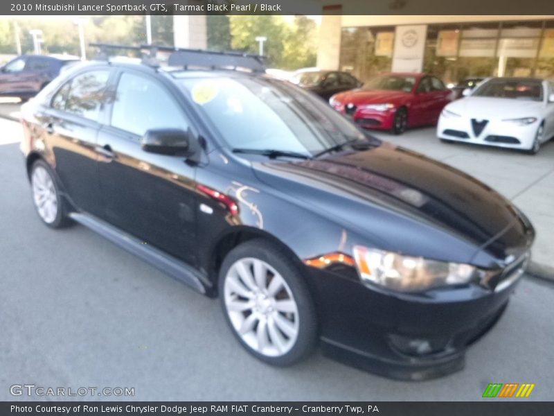Tarmac Black Pearl / Black 2010 Mitsubishi Lancer Sportback GTS