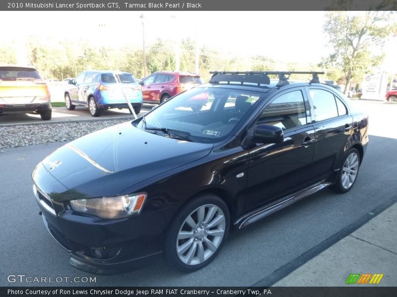 Tarmac Black Pearl / Black 2010 Mitsubishi Lancer Sportback GTS