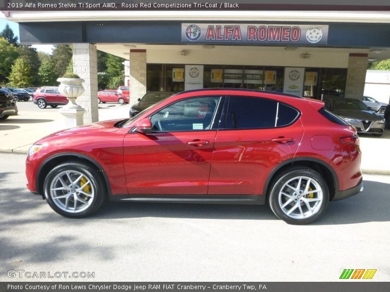 Rosso Red Competizione Tri-Coat / Black 2019 Alfa Romeo Stelvio Ti Sport AWD