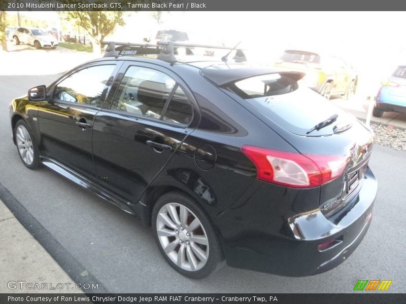 Tarmac Black Pearl / Black 2010 Mitsubishi Lancer Sportback GTS
