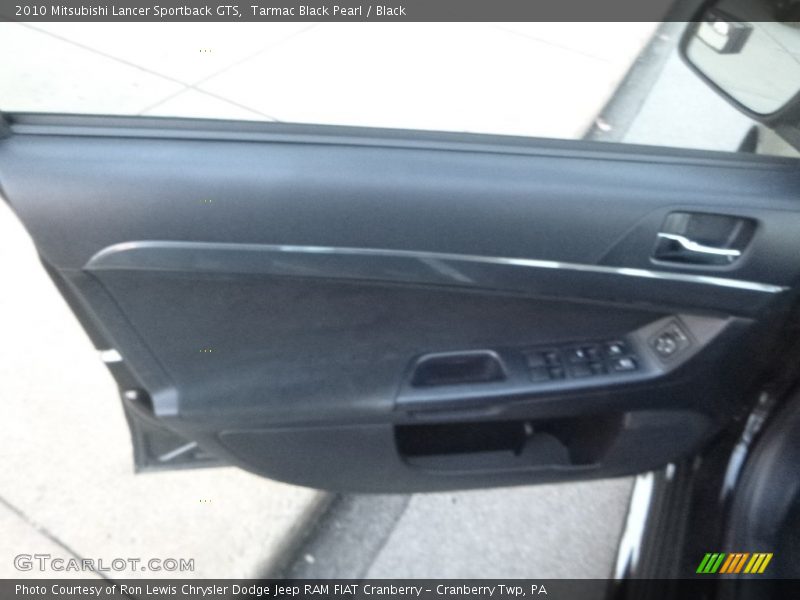 Tarmac Black Pearl / Black 2010 Mitsubishi Lancer Sportback GTS