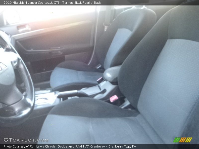 Tarmac Black Pearl / Black 2010 Mitsubishi Lancer Sportback GTS