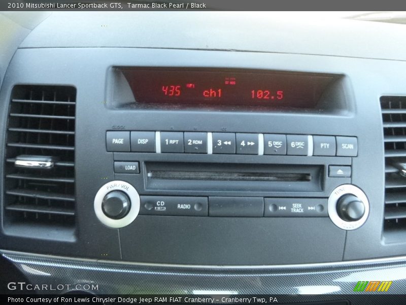 Tarmac Black Pearl / Black 2010 Mitsubishi Lancer Sportback GTS