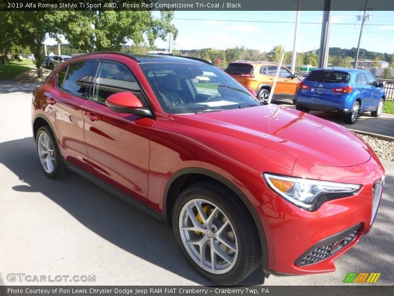 Rosso Red Competizione Tri-Coat / Black 2019 Alfa Romeo Stelvio Ti Sport AWD