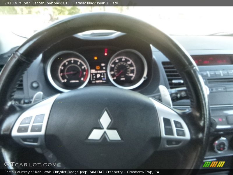 Tarmac Black Pearl / Black 2010 Mitsubishi Lancer Sportback GTS