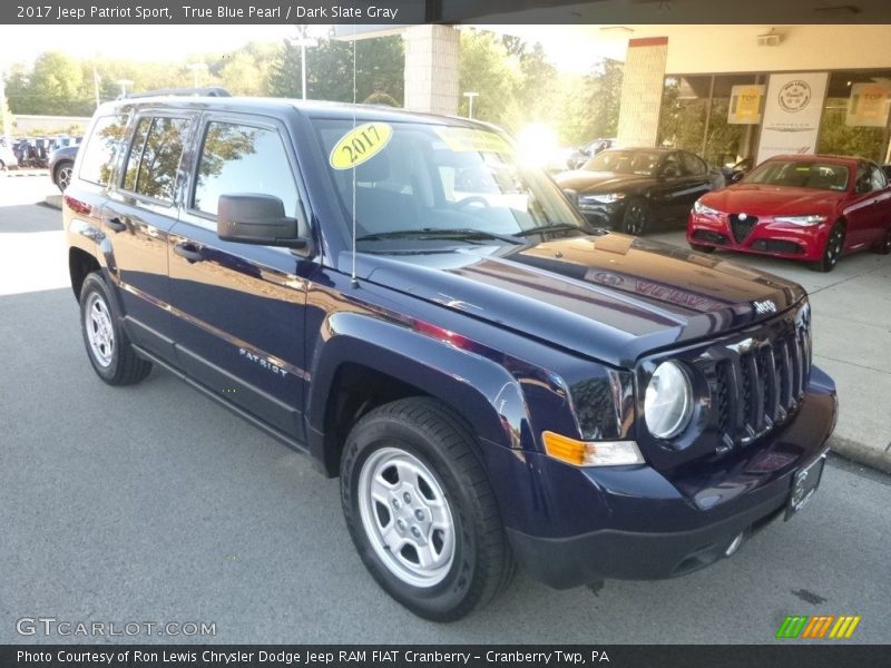 True Blue Pearl / Dark Slate Gray 2017 Jeep Patriot Sport