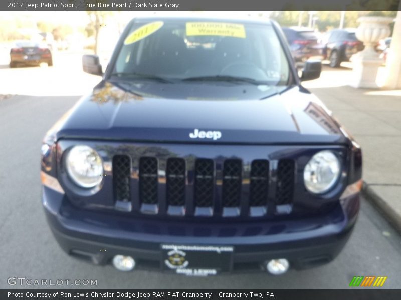 True Blue Pearl / Dark Slate Gray 2017 Jeep Patriot Sport