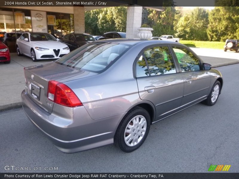 Shoreline Mist Metallic / Gray 2004 Honda Civic LX Sedan