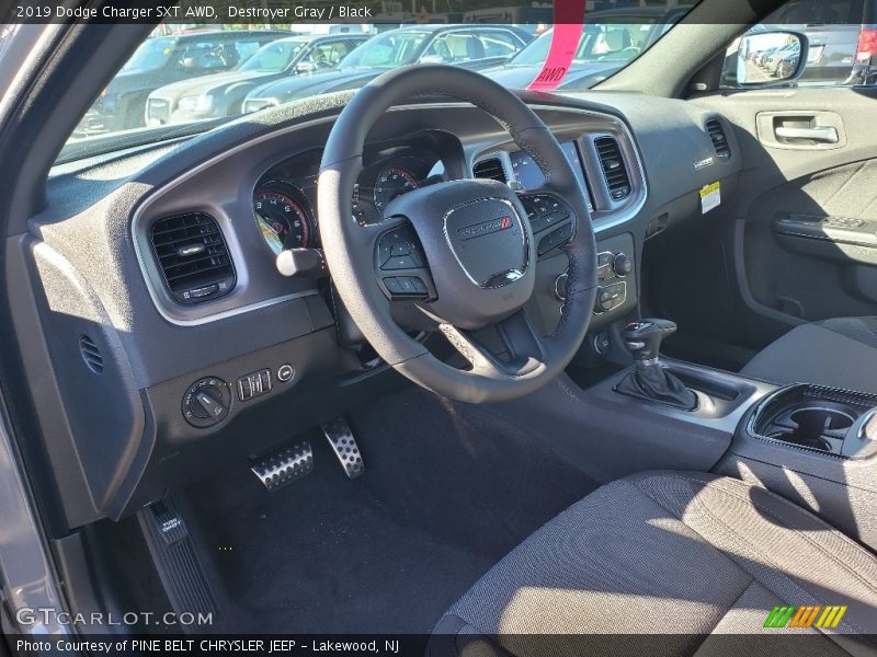 Destroyer Gray / Black 2019 Dodge Charger SXT AWD