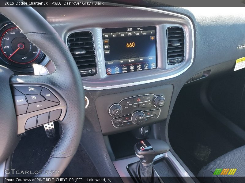 Destroyer Gray / Black 2019 Dodge Charger SXT AWD