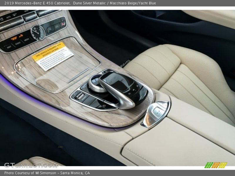 Dune Silver Metallic / Macchiato Beige/Yacht Blue 2019 Mercedes-Benz E 450 Cabriolet
