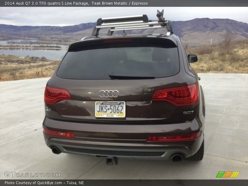 Teak Brown Metallic / Espresso 2014 Audi Q7 3.0 TFSI quattro S Line Package