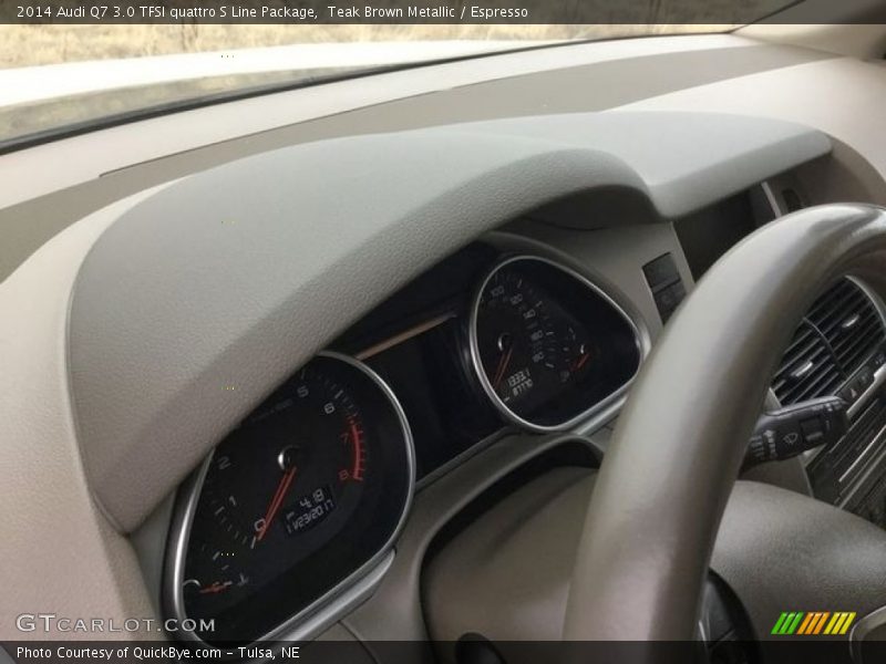 Teak Brown Metallic / Espresso 2014 Audi Q7 3.0 TFSI quattro S Line Package