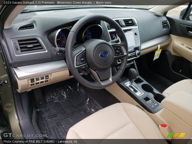 2019 Outback 2.5i Premium Warm Ivory Interior