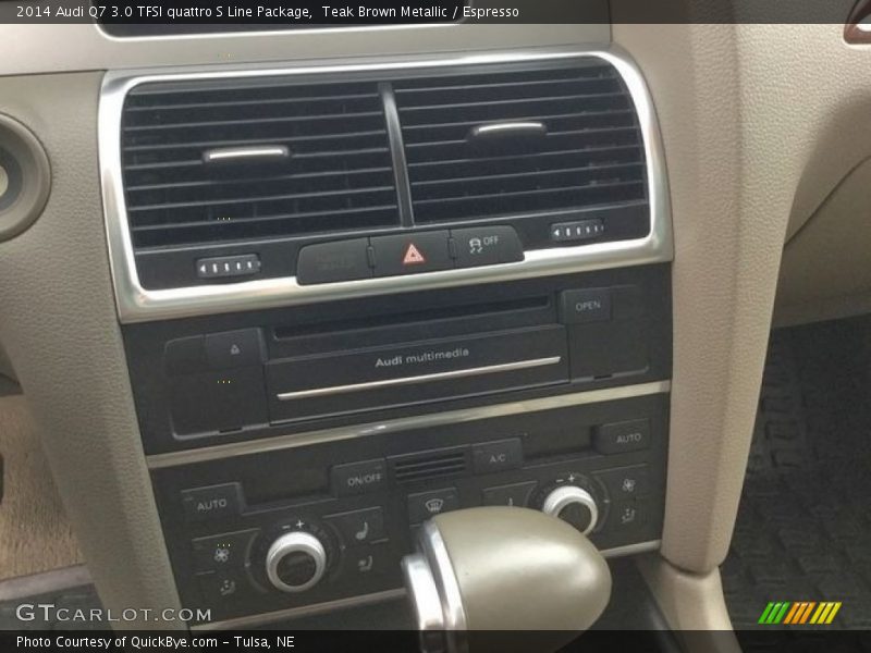 Teak Brown Metallic / Espresso 2014 Audi Q7 3.0 TFSI quattro S Line Package