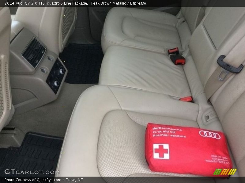 Teak Brown Metallic / Espresso 2014 Audi Q7 3.0 TFSI quattro S Line Package