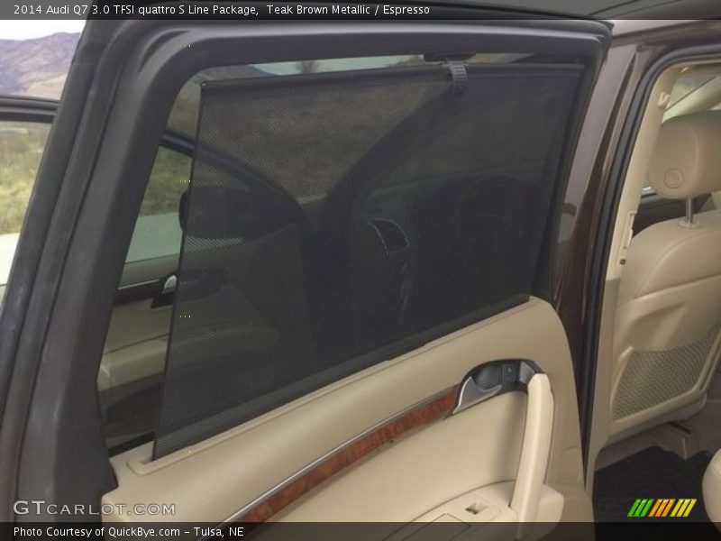 Teak Brown Metallic / Espresso 2014 Audi Q7 3.0 TFSI quattro S Line Package