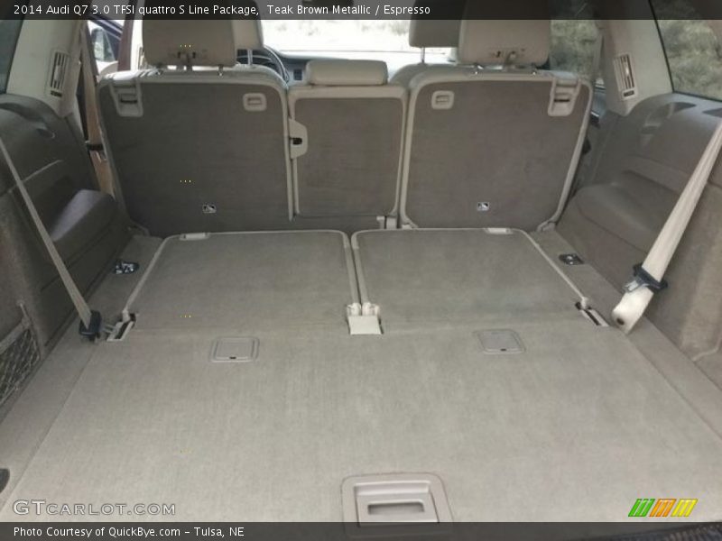 Teak Brown Metallic / Espresso 2014 Audi Q7 3.0 TFSI quattro S Line Package