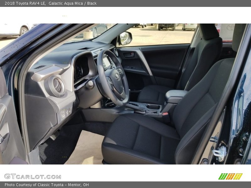 Galactic Aqua Mica / Black 2018 Toyota RAV4 LE