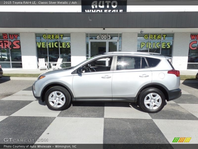 Classic Silver Metallic / Ash 2015 Toyota RAV4 LE